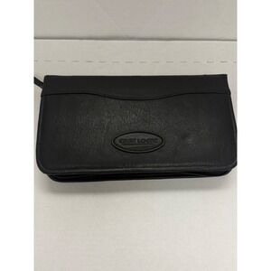 Case Logic Black Faux Leather CD DVD Storage Case Zip Organizer 32 Capacity